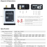 HOT RUSHFPV 1.2G/1.3G V2 VRX Receiver Card Recording DVR Circularly Polarized Antenna FPV Racing Traversal Aircraft Long Range